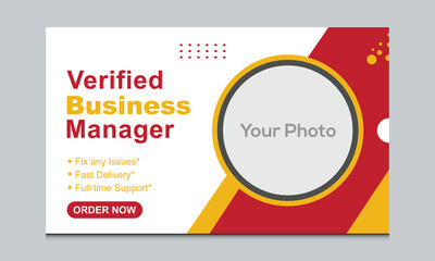 Facebook header banner template corporate business promotion
