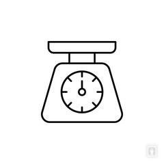 Scale icon. Scale Symbol sign for mobile concept and web design. Vector icon, Logo illustration, Vector graphics