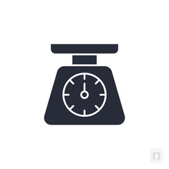 Scale icon. Scale Symbol sign for mobile concept and web design. Vector icon, Logo illustration, Vector graphics