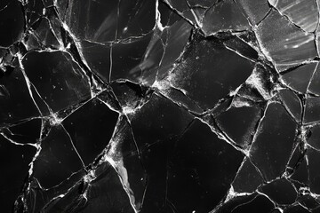 Broken glass texture showing shattered surface with cracks