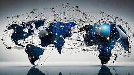 World Communication Business technology Networking