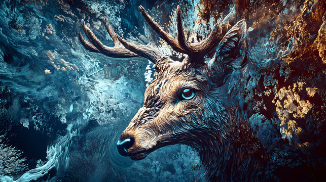 Nature's symphony: a majestic ode to the wild - ai generative. Reverie. Illustration