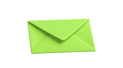 Green envelope transparent background