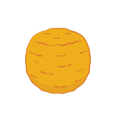 Mozzarella cheese ball vector. Mozzarella cheese ball on white background. Cheese stretch.