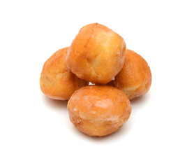 sugary donut isolated on a white background