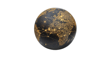 Digital globe transparent background