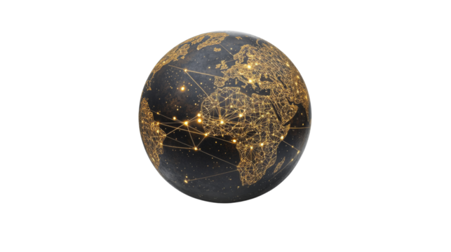 Digital globe transparent background