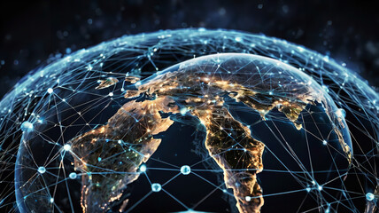 World Communication Business technology Networking