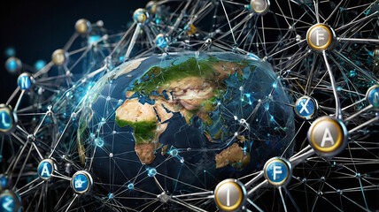 World Communication Business technology Networking