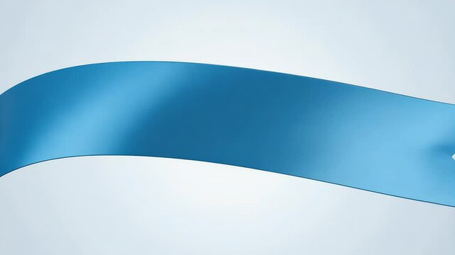 festive design featuring curled blue ribbon banner white border straight wavy ends adding elegant touch any celebration seal gift stripes loop oktoberfest fair anniversary birthday congratulation