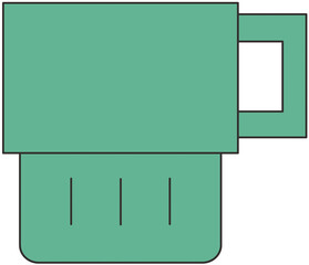 캠핑 캠프파이어 일상 도구 주방도구 살림 식기구 식기 컵 잔 커피잔 음료잔 찻잔 일러스트