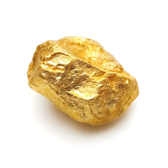 Obraz premium Luminous Gold Nugget Rough Texture Precious Metal Wealth Luxury Finance Investment