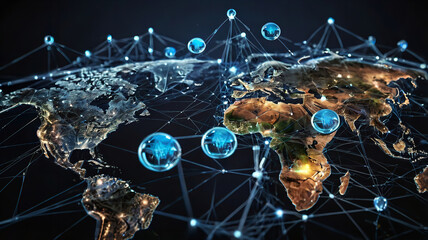 World Communication Business technology Networking