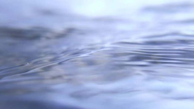 dynamic close-up of waves in slow motion