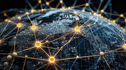 World Communication Business technology Networking
