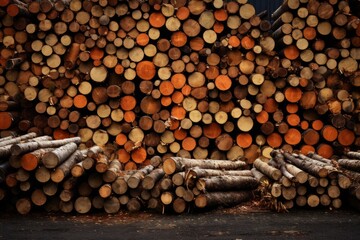 Forest Composition: Trees and Logs in Harmony"