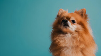 pomeranian dog portrait