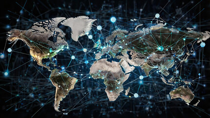 World Communication Business technology Networking