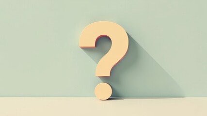 illustration of a question mark in white on a light background
