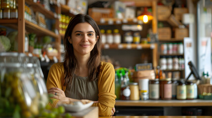 woman in a cafe shop