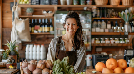 woman buying fruits at market