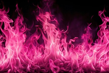 Blazing pink fire flame abstract background