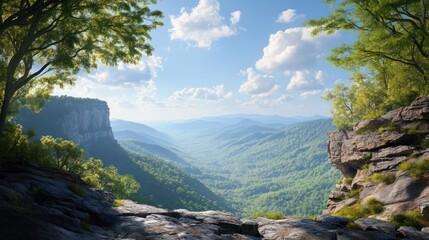 View of Cloudland Canyon State Park south of Lookout Mountain, Georgia near Chattanooga, Tennessee.