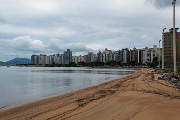 Naklejka premium sem sol na avenida beira-mar norte Florianópolis SC Brasil Florianopolis