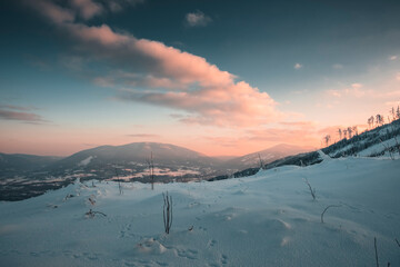 Winter in the mountains