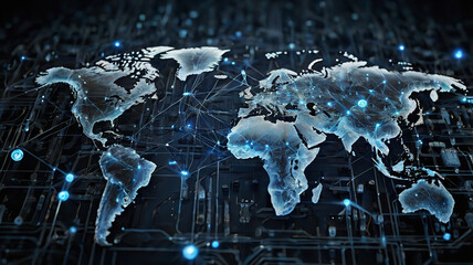 World Communication Business technology Networking
