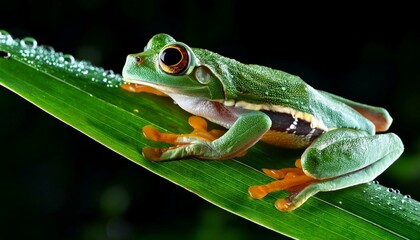Obraz premium frog in the grass