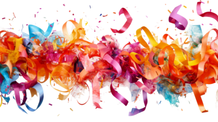 Confetti transparent background