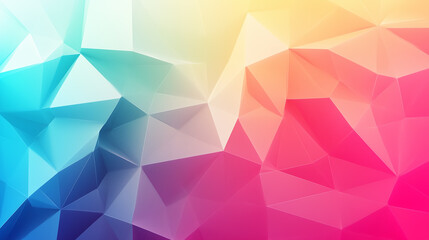 Interlocking polygons create a colorful, abstract pattern