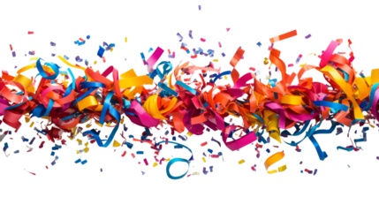 Confetti transparent background