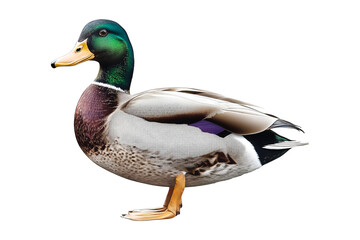 Obraz premium mallard duck isolated on white