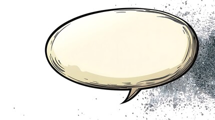 Empty Comic Speech Bubble