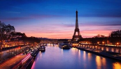 Fototapeta premium notre dame de city at sunset