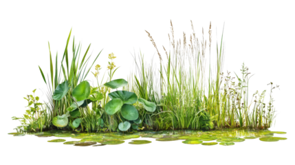 Green bar herbs transparent background