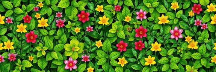 Fototapeta premium Bright green realistic seamless grass border perfect for adding a natural touch to designs, spring, organic