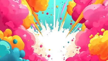 Colorful Paint Explosion Background