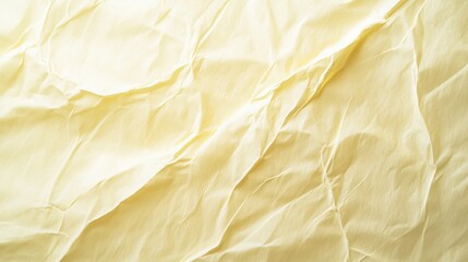 Obraz premium Close-up of crumpled yellow paper, highlighting texture and subtle shadows.