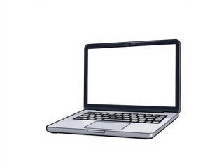 Realistic vector illustration of a modern laptop isolated on a white background, gadget, modern