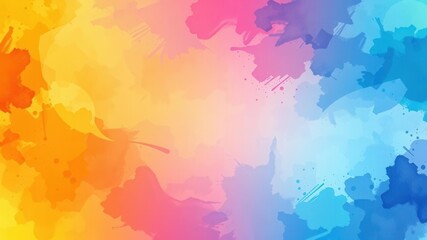 Obraz premium Set of vibrant watercolor backgrounds for design projects, watercolor, graphic