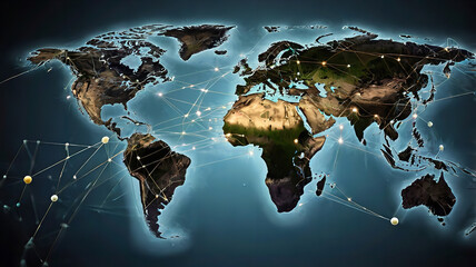 World Communication Business technology Networking
