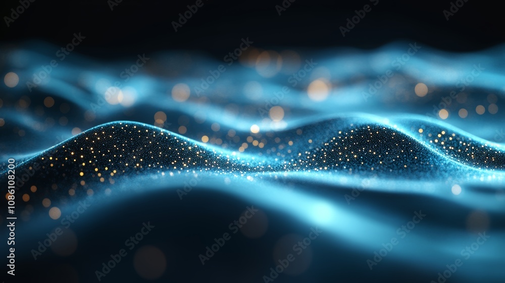Poster background concept of abstract technology that represents the flow of digital data. data transfer an
