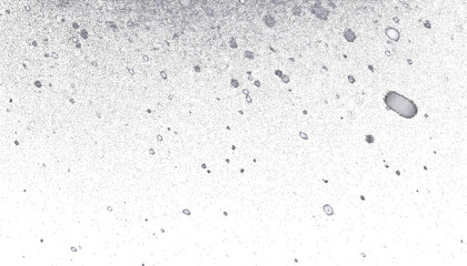 Realistic snowflakes falling on a transparent background