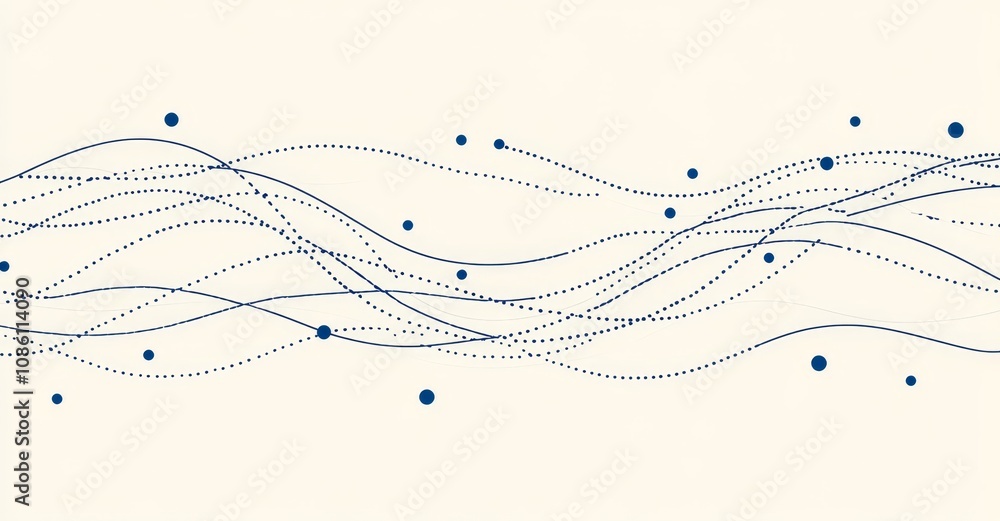 Poster an abstract blue network on a white background. an abstract blue network on a white background. an a