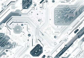 Technology background with circuit board texture. Illustration of an electronic motherboard. Communication and engineering concept. Modern design.