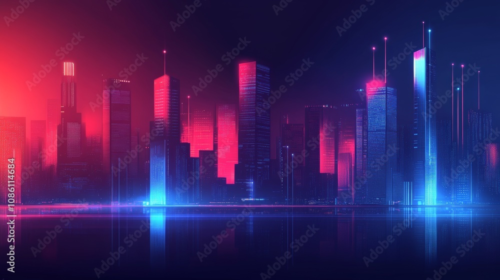 Poster an abstract background to digital data, analysis and access to digital data, digital cyberspace with