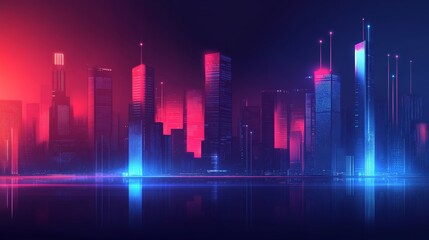 Obraz premium An Abstract Background to Digital Data, Analysis and Access to Digital Data, Digital Cyberspace with Particles and Digital Data Network Connections, and Rendering in 3D